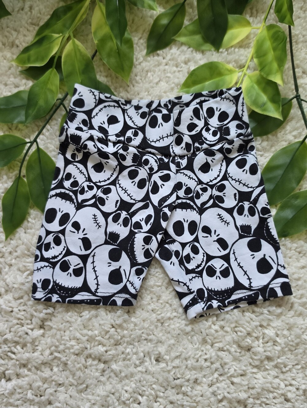 Baby Girl Jack Skellington Shorts (12-18 Months)